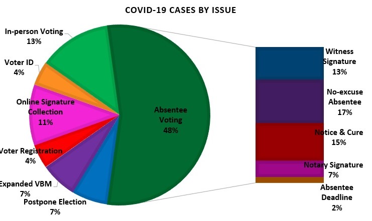 Breakdown of LWV COVID Cases by Issue