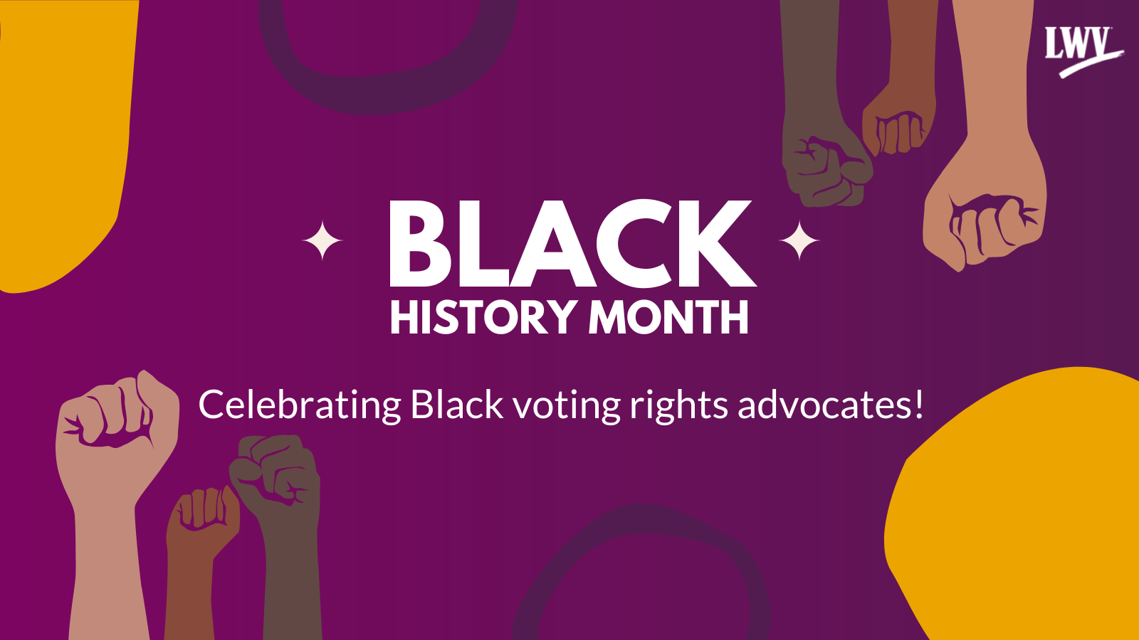 Black History Month LWV graphic