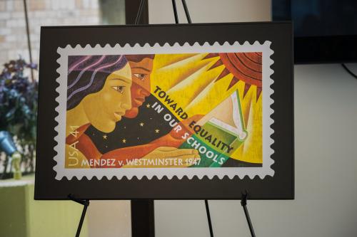 Honorary stamp for Sylvia Mendez