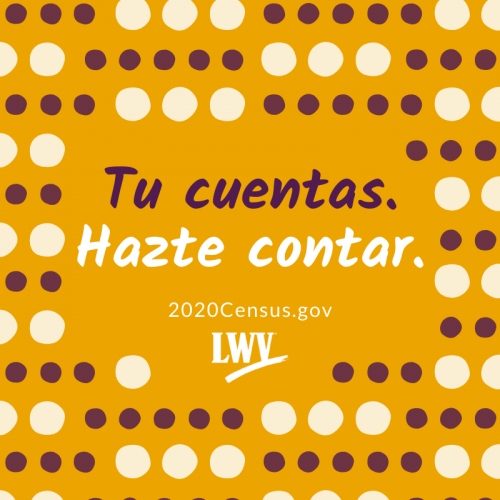 Tu cuentas. Hazte contar. 2020Census.gov