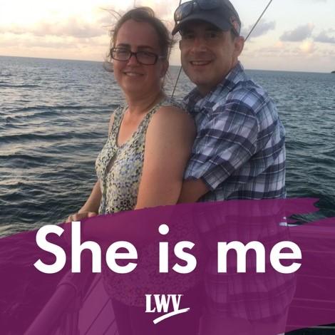 She Is Me Facebook Profile Frame Mockup