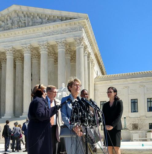 Janet Hoy LWV North Carolina at Supreme Court