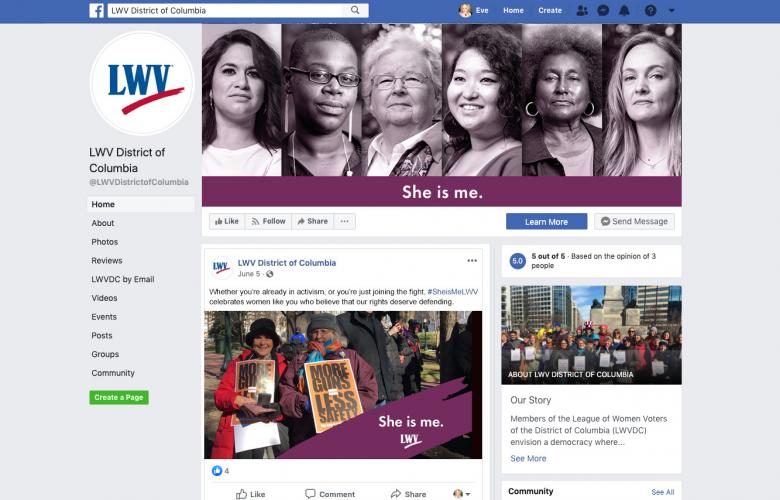 She Is Me Facebook Cover Photo Mockup