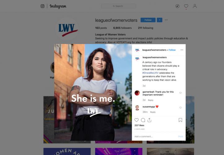 She Is Me Instagram Post Mockup