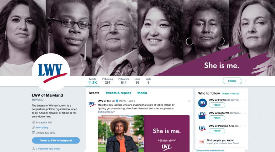 She Is Me Twitter Cover Photo Mockup