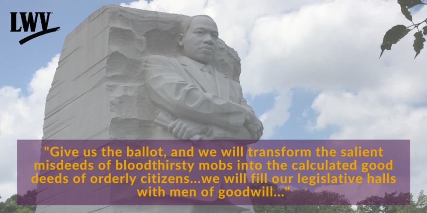 Give us the ballot, and we will transform the salient misdeeds of bloodthirsty mobs into the calculated good deeds of orderly citizens