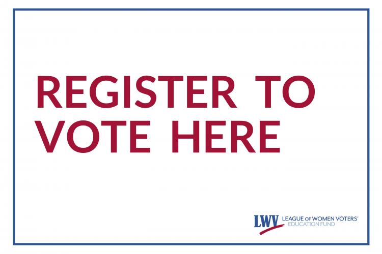 Register to Vote Sign