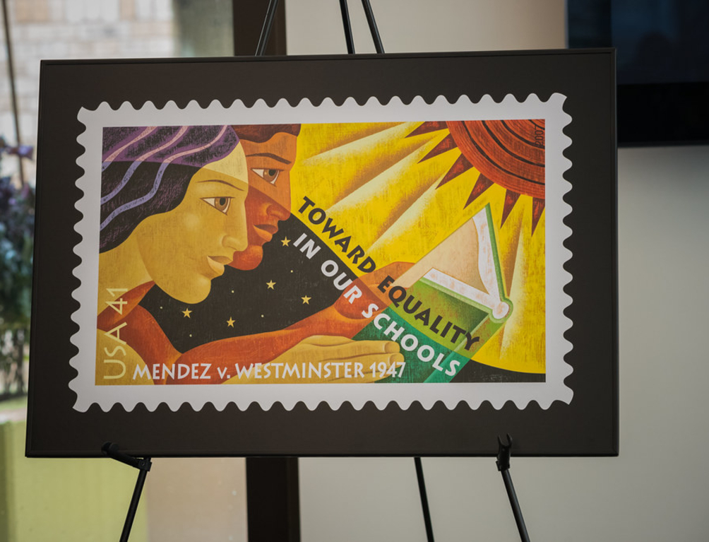 Honorary stamp for Sylvia Mendez