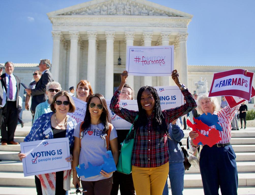 Protesors for fair redistricting in DC