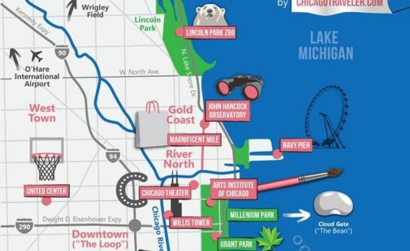 Chicago Top Attractions Map