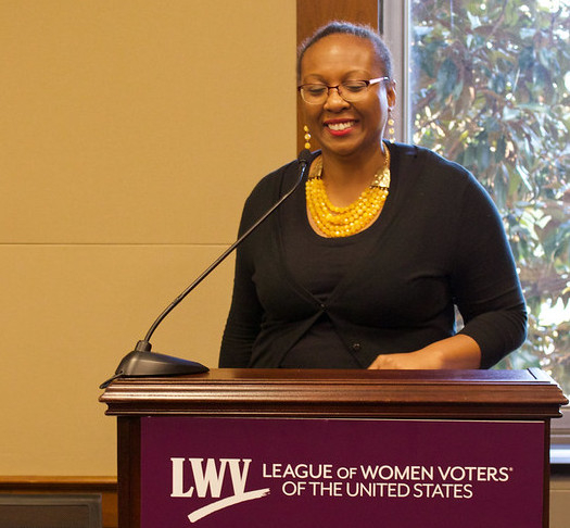 LWVUS Chief Counsel Celina Stewart speaking