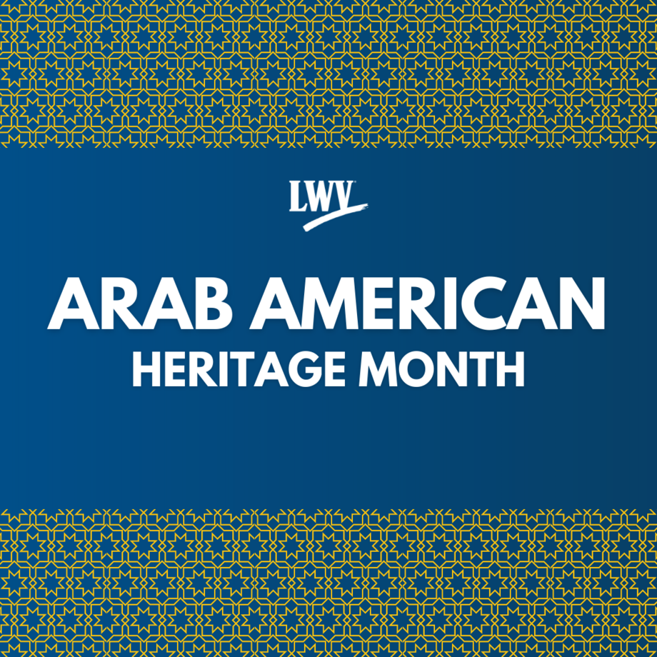 Text: Arab American Heritage Month