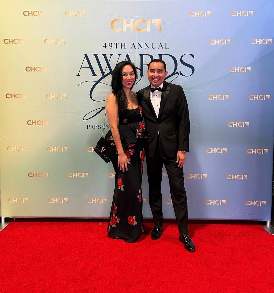 The author and a friend at the Congressional Hispanic Caucus Institute awards