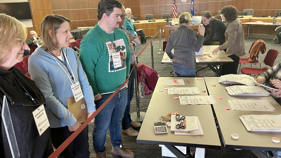 Volunteers at the Post Election Review Audit in Minnesota