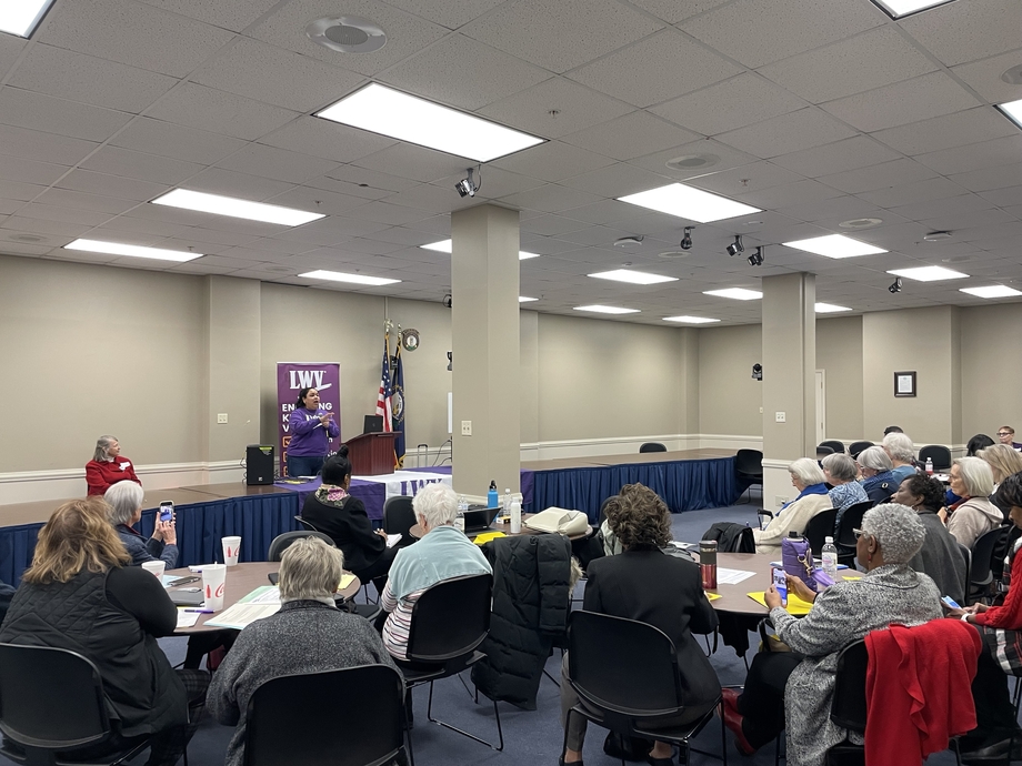 League members seated at Kentucky Lobby Day