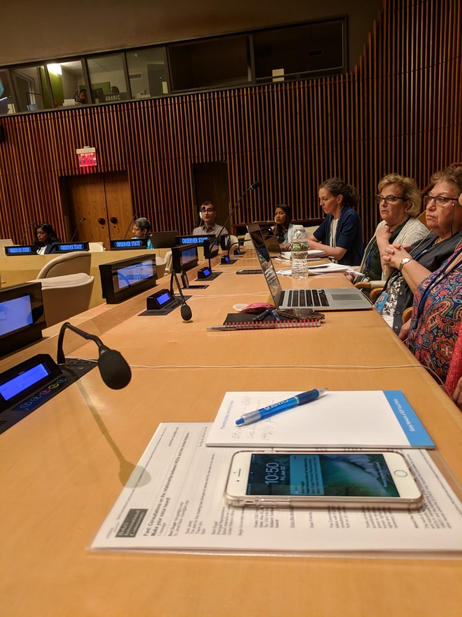 LWVUS Observers in a working group at the United Nations