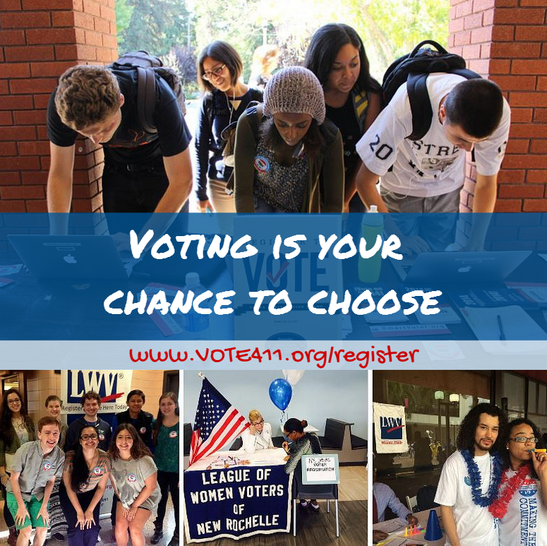 VOTE411.org young people register to vote collage