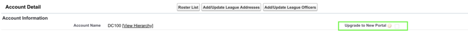 Upgrade to New Portal