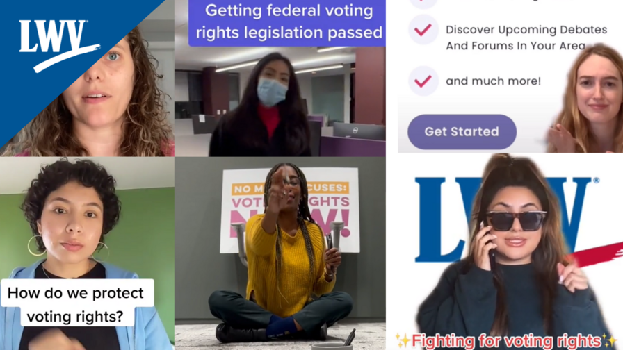 Screenshots from various LWVUS TikToks