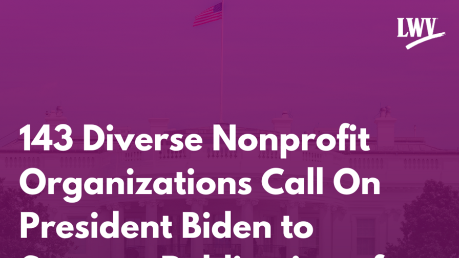 Text: 143 Diverse Nonprofit Organizations Call on President Biden to Support Publication of Equal Rights Amendment