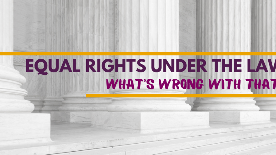 Equal Rights Under the Law: What's Wrong with That?